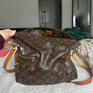 Louis Vuitton Brown Monogram Bag with Tan Accents
